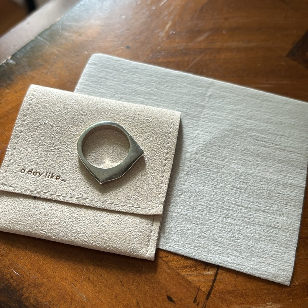 Sterling Silver Organic Ring Minimalist Ring - Picture 6 of 6